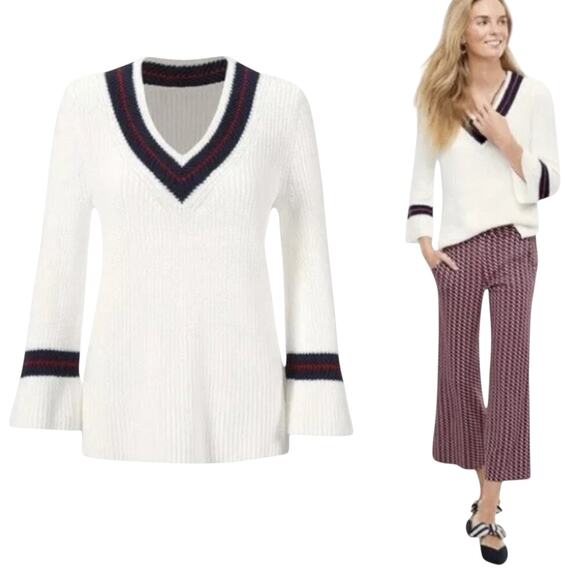 CAbi 'Ace' Pullover Deep V Neck Sweater Style #5639 Size Small - Picture 2 of 9